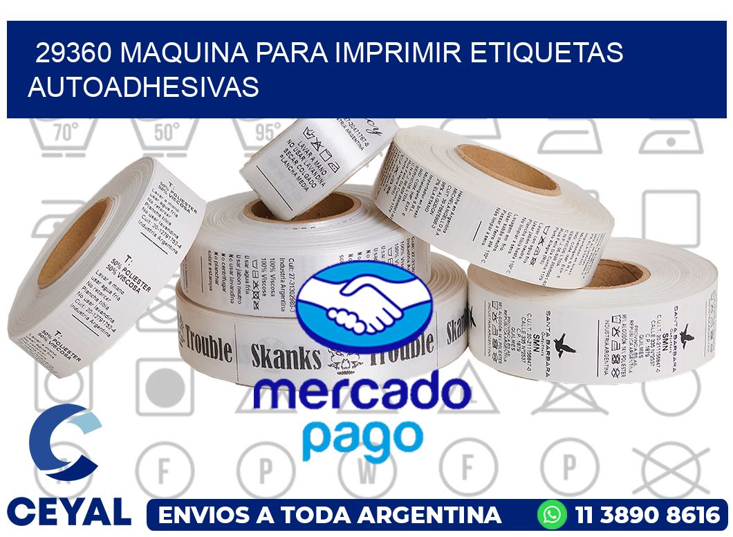 29360 maquina para imprimir etiquetas autoadhesivas