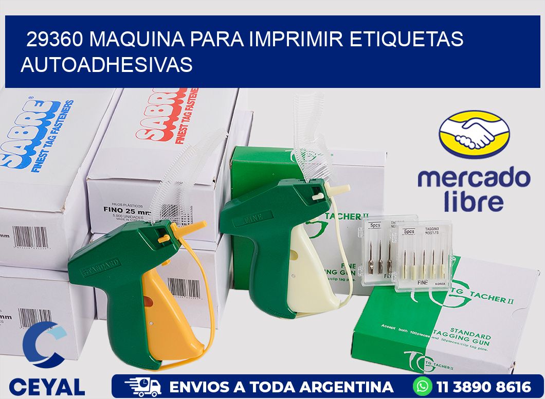 29360 maquina para imprimir etiquetas autoadhesivas