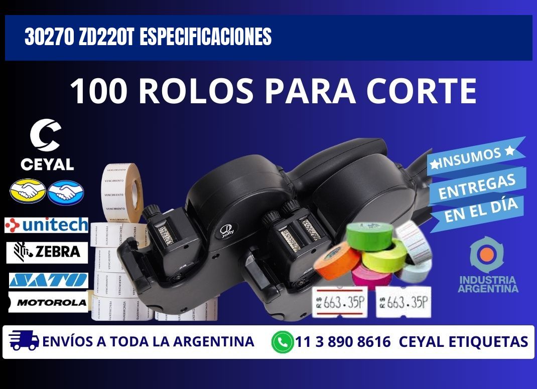 30270 ZD220t especificaciones