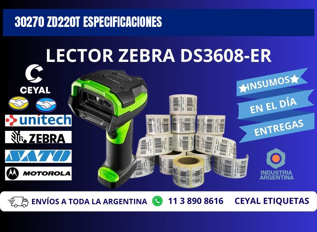 30270 ZD220t especificaciones