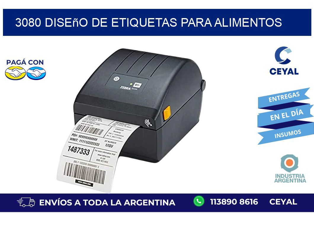 3080 Diseño de etiquetas para alimentos