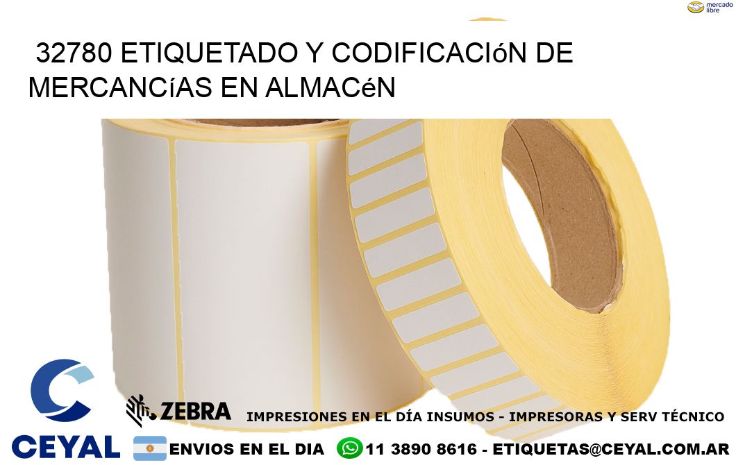 32780 Etiquetado y codificación de mercancías en almacén