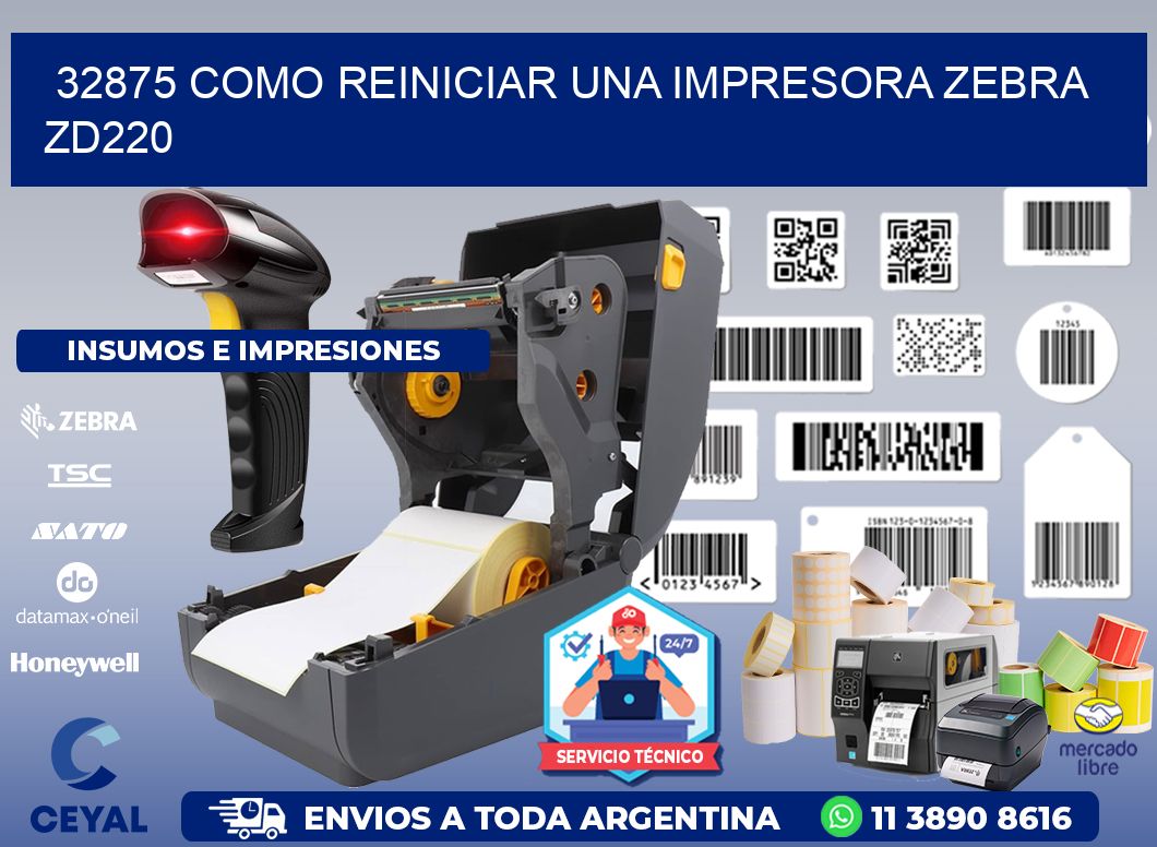 32875 Como reiniciar una impresora Zebra  ZD220