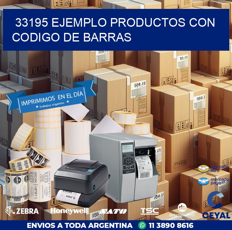 33195 ejemplo productos con codigo de barras