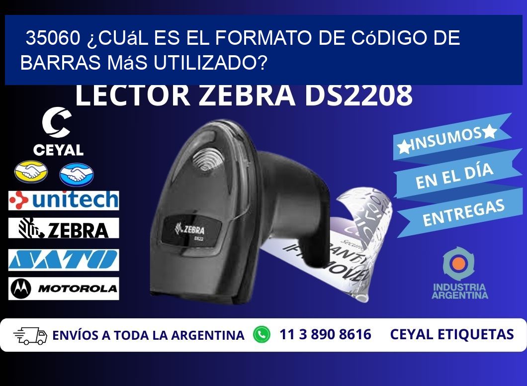 35060 ¿Cuál es el formato de código de barras más utilizado?