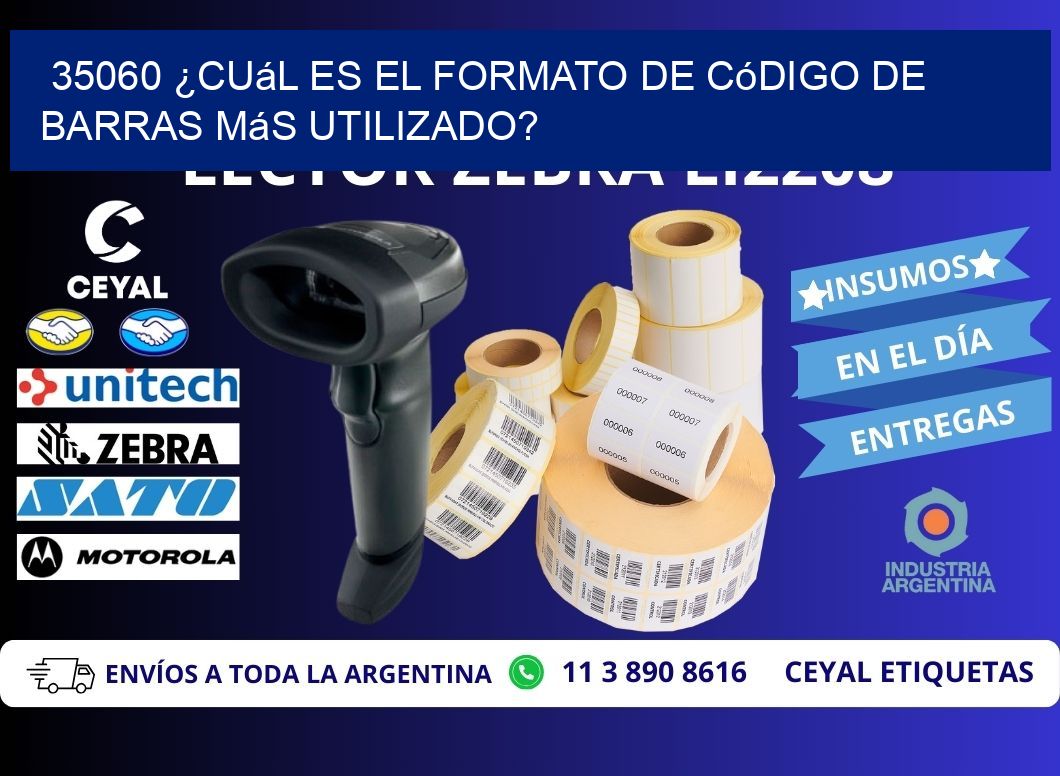 35060 ¿Cuál es el formato de código de barras más utilizado?