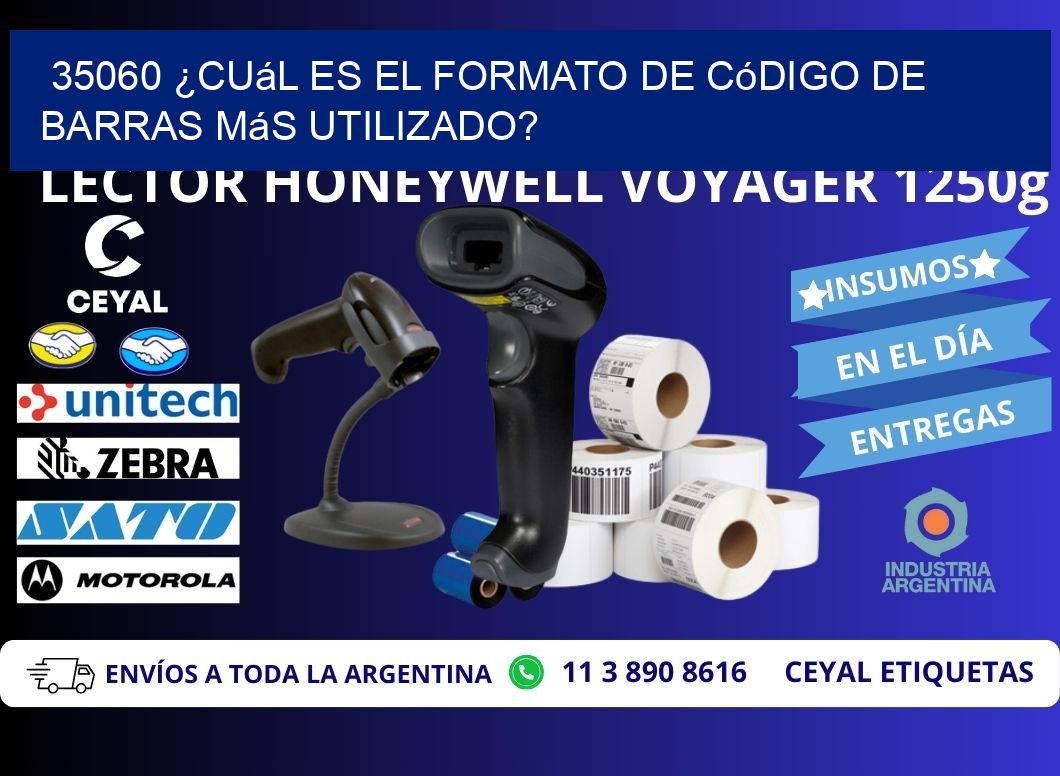 35060 ¿Cuál es el formato de código de barras más utilizado?