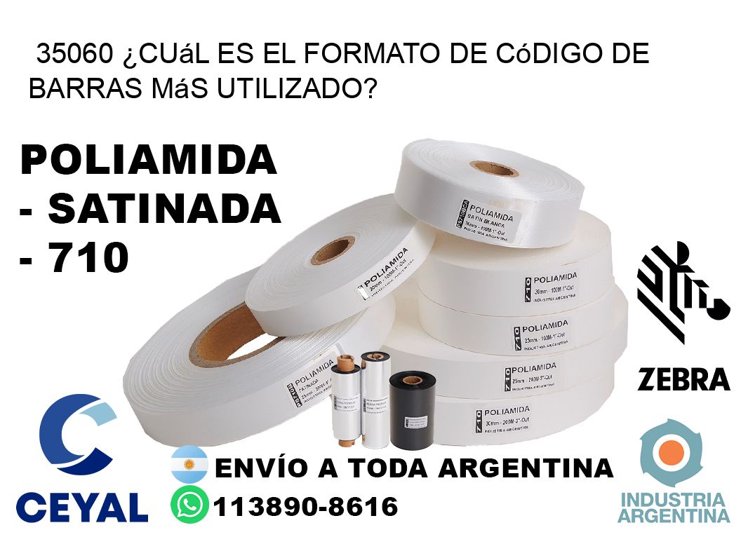 35060 ¿Cuál es el formato de código de barras más utilizado?