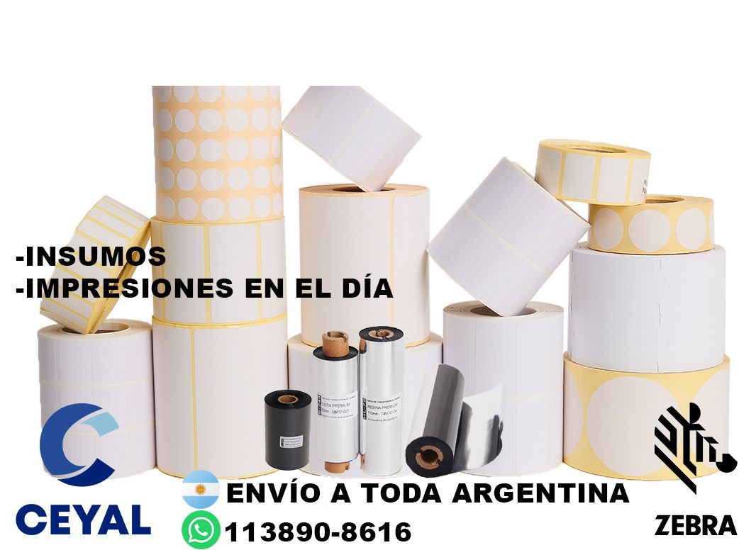 4 cajas de etiquetas 41 x 42