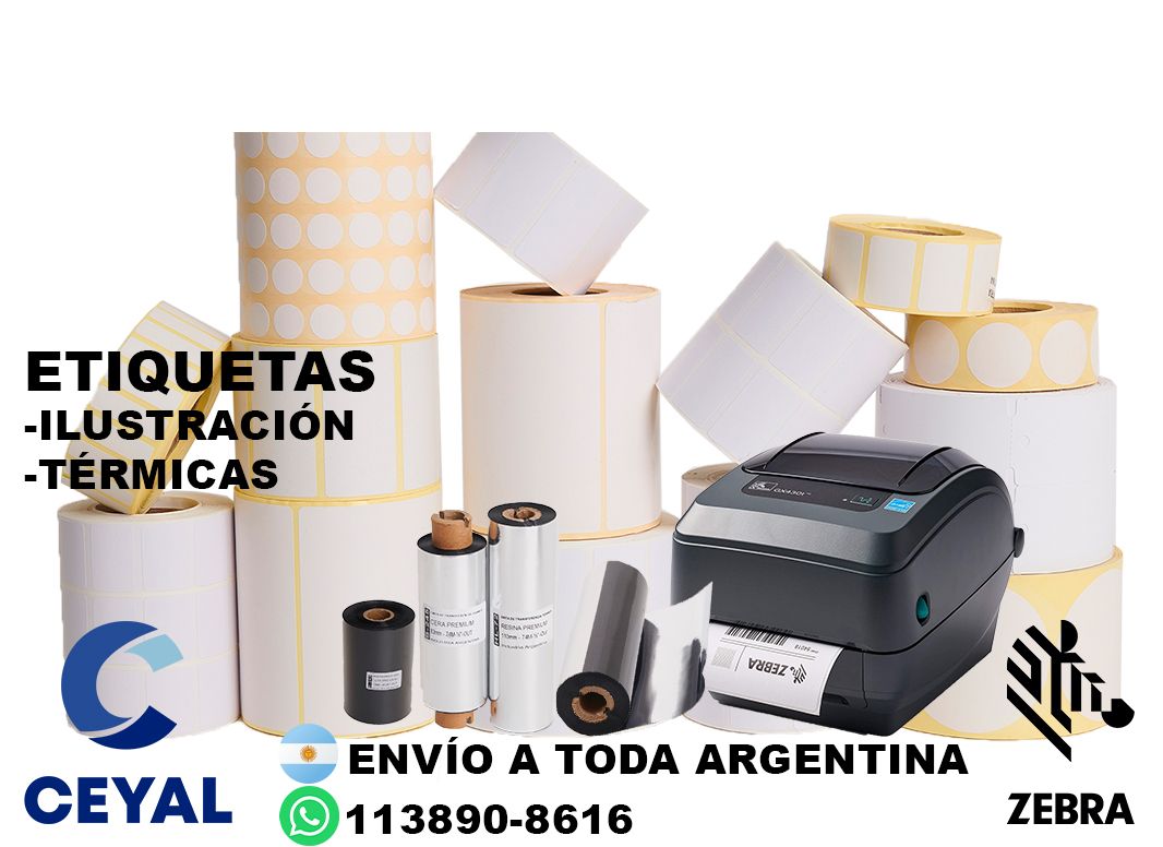 4 cajas de etiquetas 43 x 26