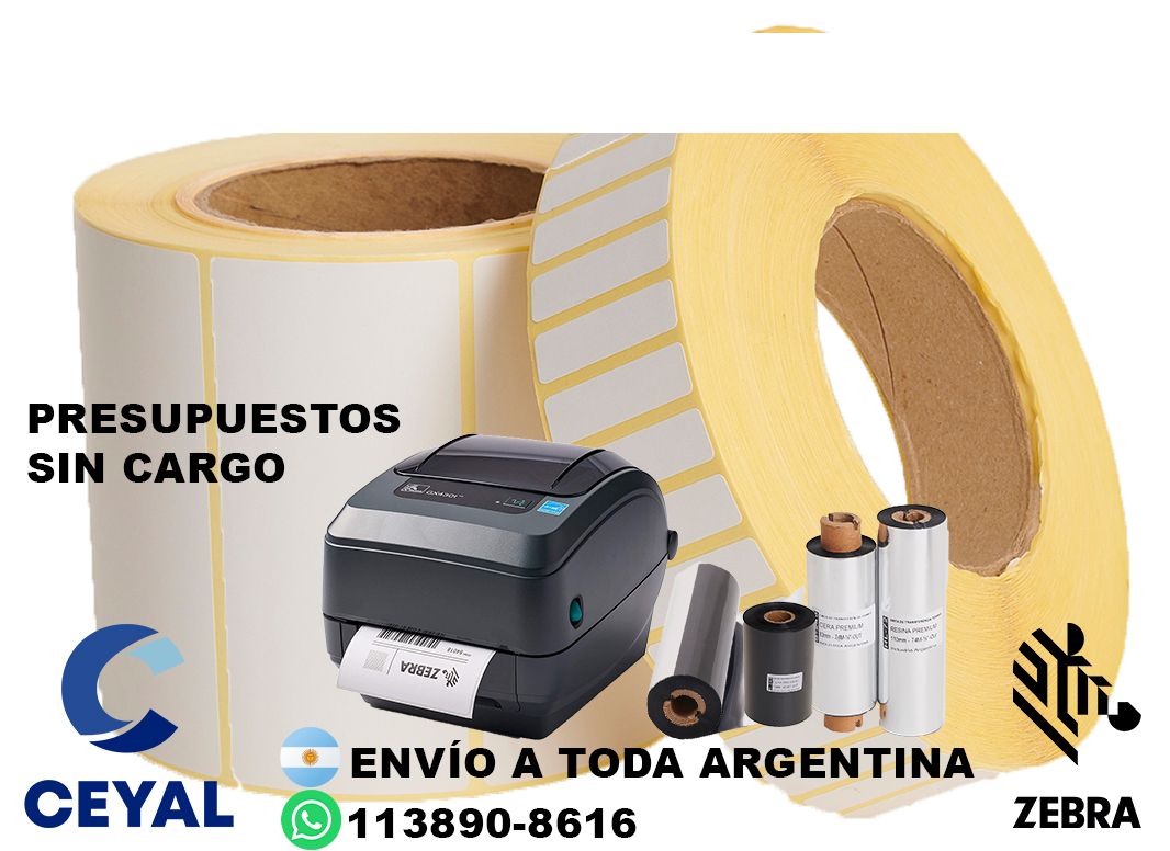 4 cajas de etiquetas 65 x 83