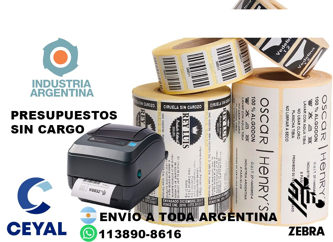 4 cajas de etiquetas 78 x 53