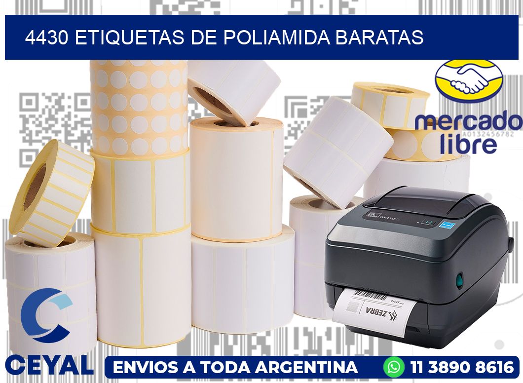 4430 etiquetas de poliamida baratas