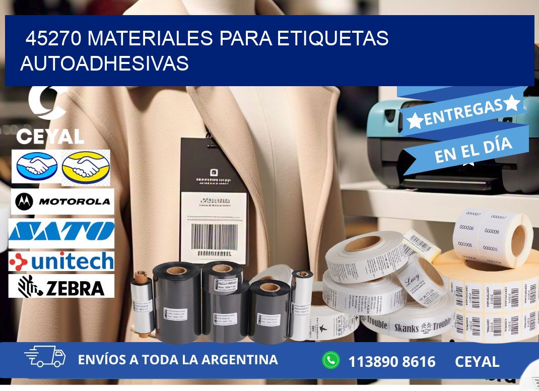 45270 materiales para etiquetas autoadhesivas