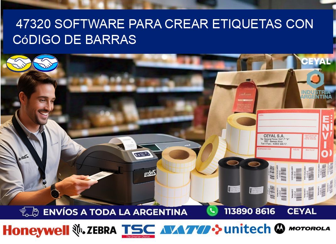 47320 Software para crear etiquetas con código de barras