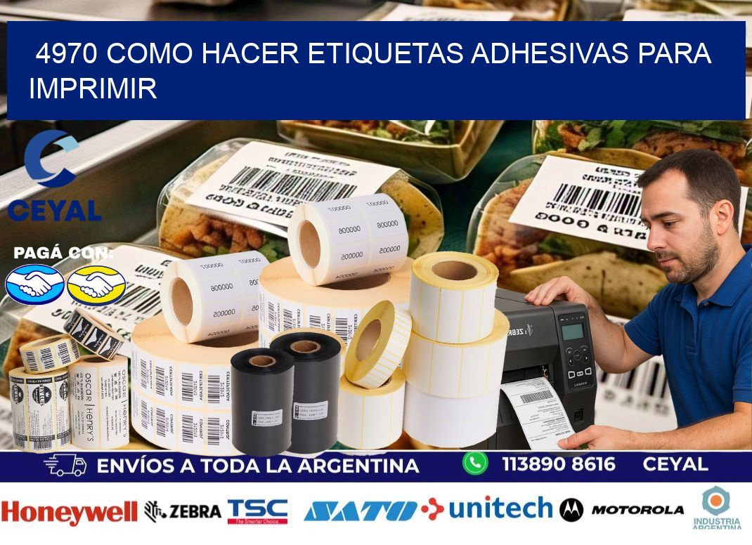 4970 Como hacer etiquetas adhesivas para imprimir