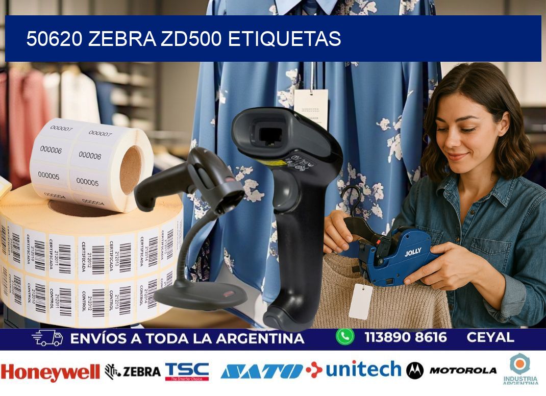 50620 Zebra ZD500 etiquetas