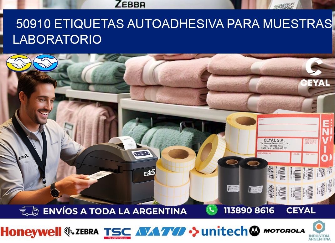 50910 etiquetas autoadhesiva para muestras laboratorio