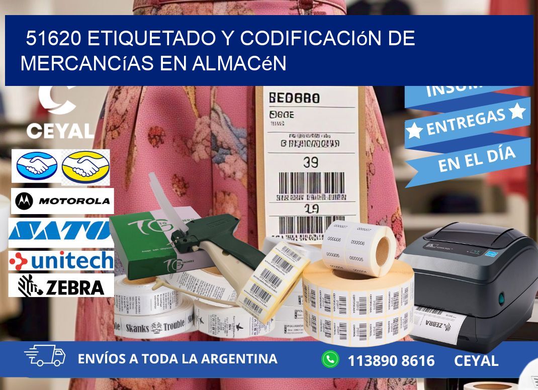 51620 Etiquetado y codificación de mercancías en almacén