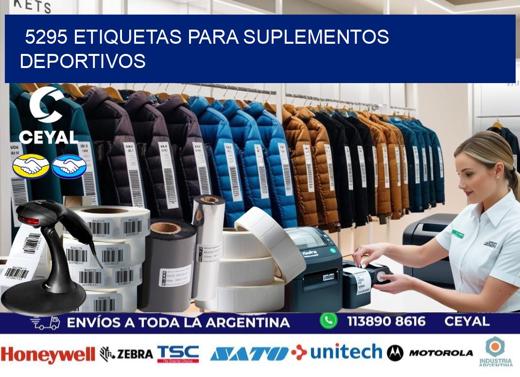 5295 Etiquetas para suplementos deportivos