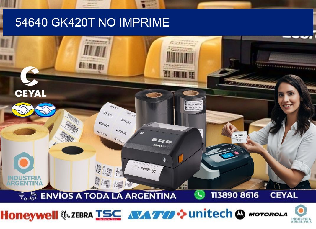 54640 GK420T no imprime