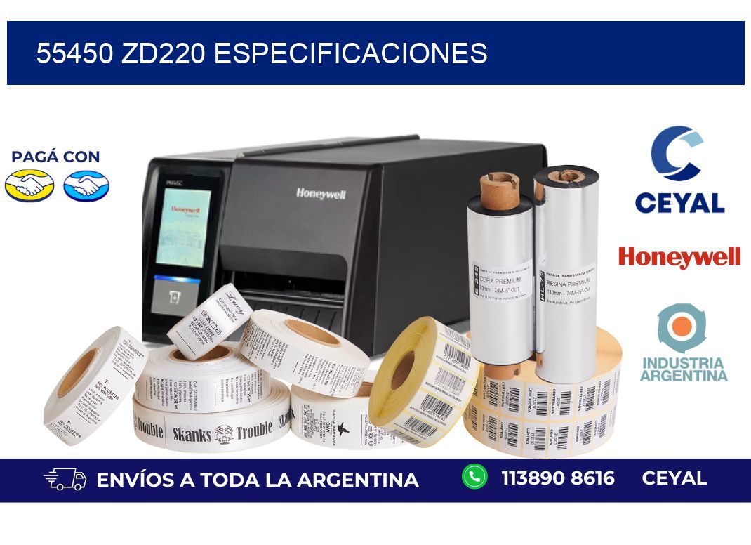 55450 ZD220 especificaciones