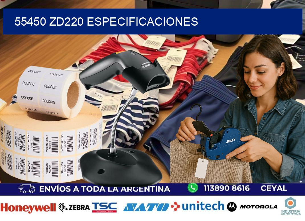 55450 ZD220 especificaciones