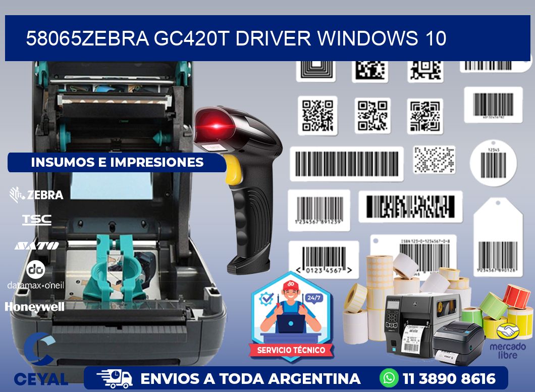 58065Zebra GC420t driver Windows 10