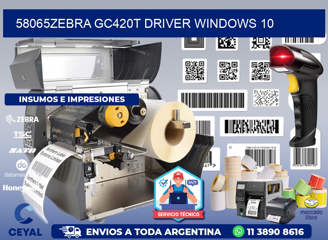 58065Zebra GC420t driver Windows 10