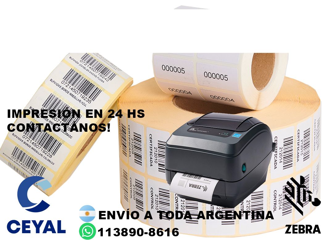 5900 Etiquetas con código QR para consumo masivo