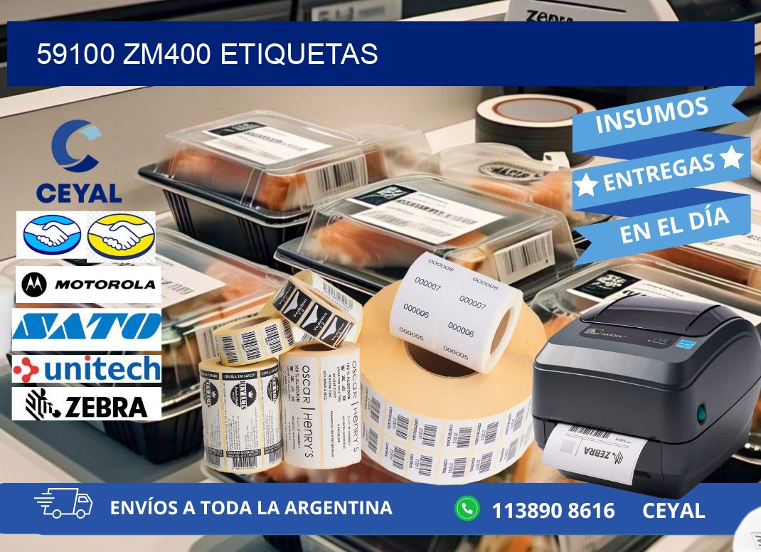59100 ZM400 etiquetas
