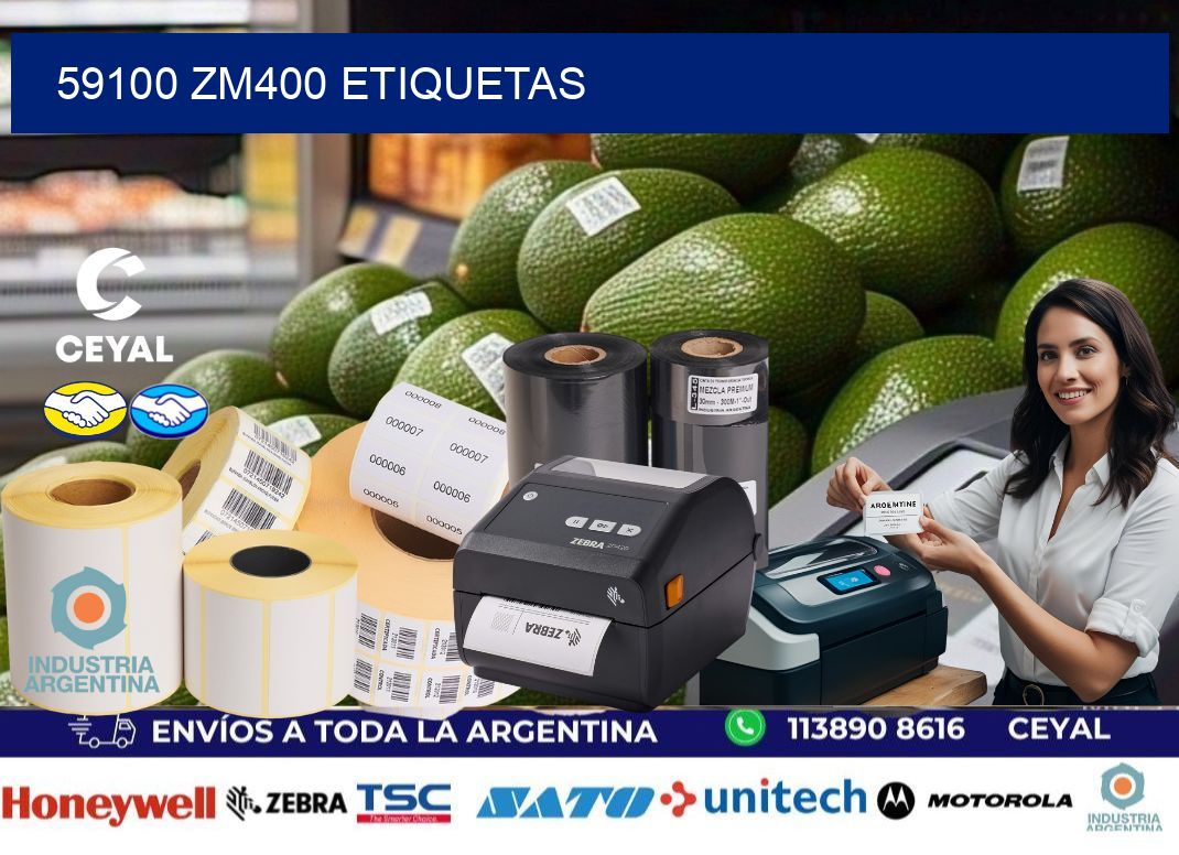 59100 ZM400 etiquetas