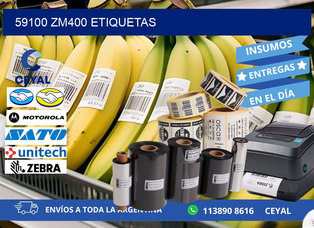 59100 ZM400 etiquetas