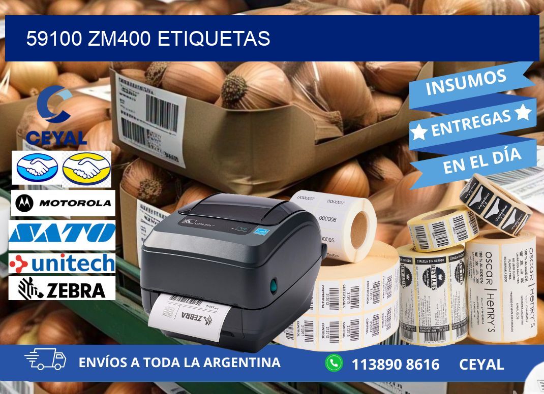 59100 ZM400 etiquetas