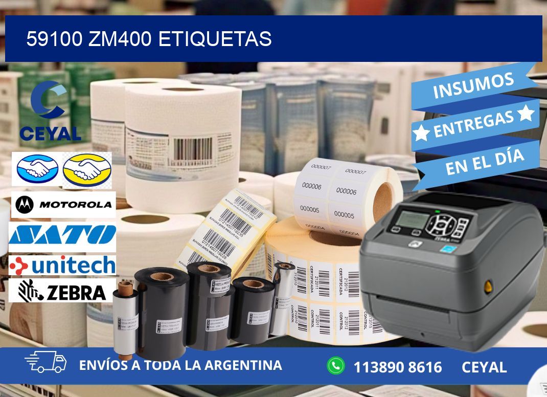 59100 ZM400 etiquetas