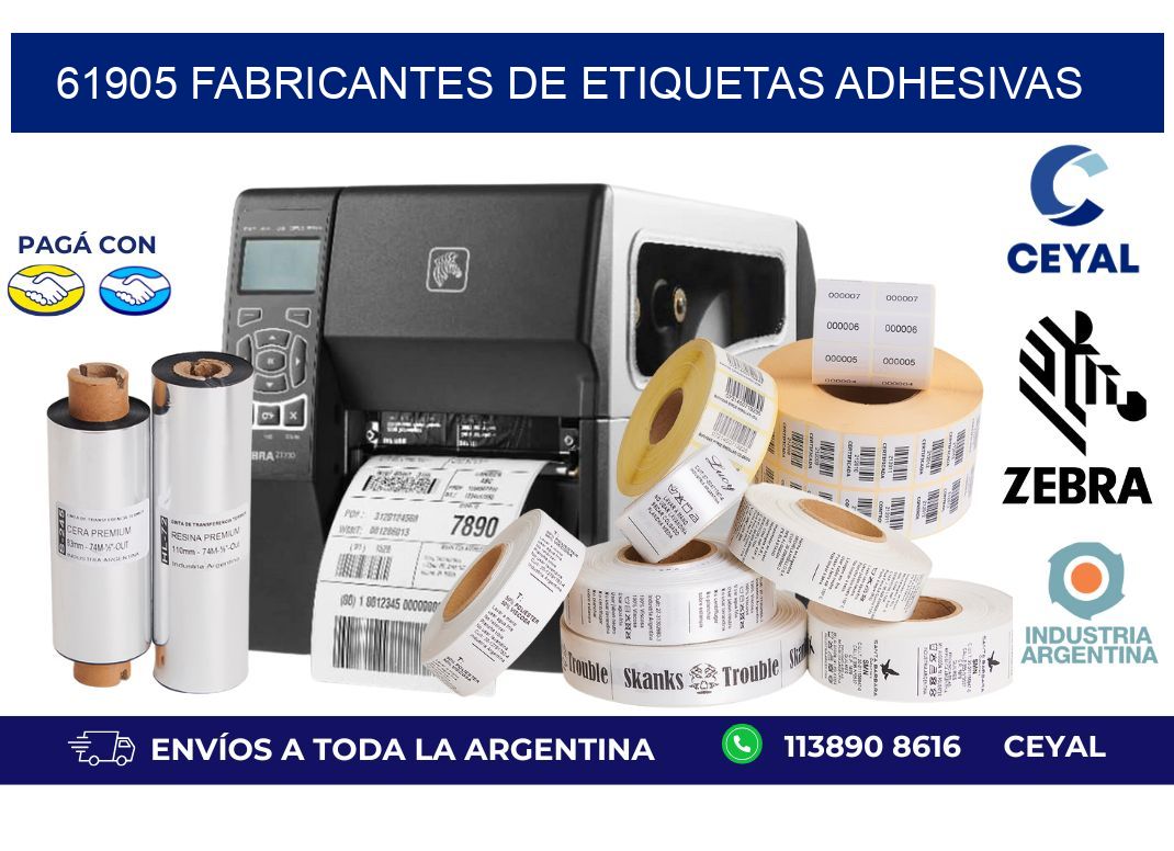 61905 Fabricantes de etiquetas adhesivas