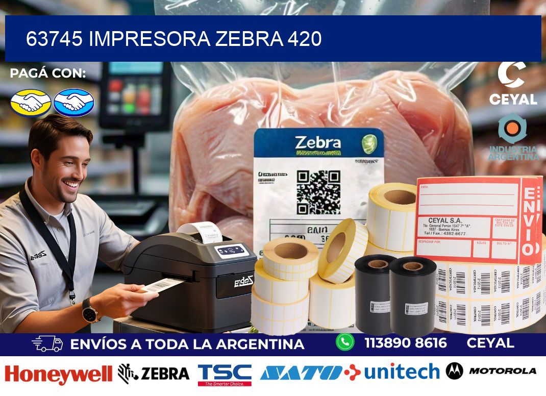63745 impresora zebra 420