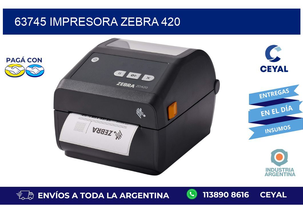 63745 impresora zebra 420