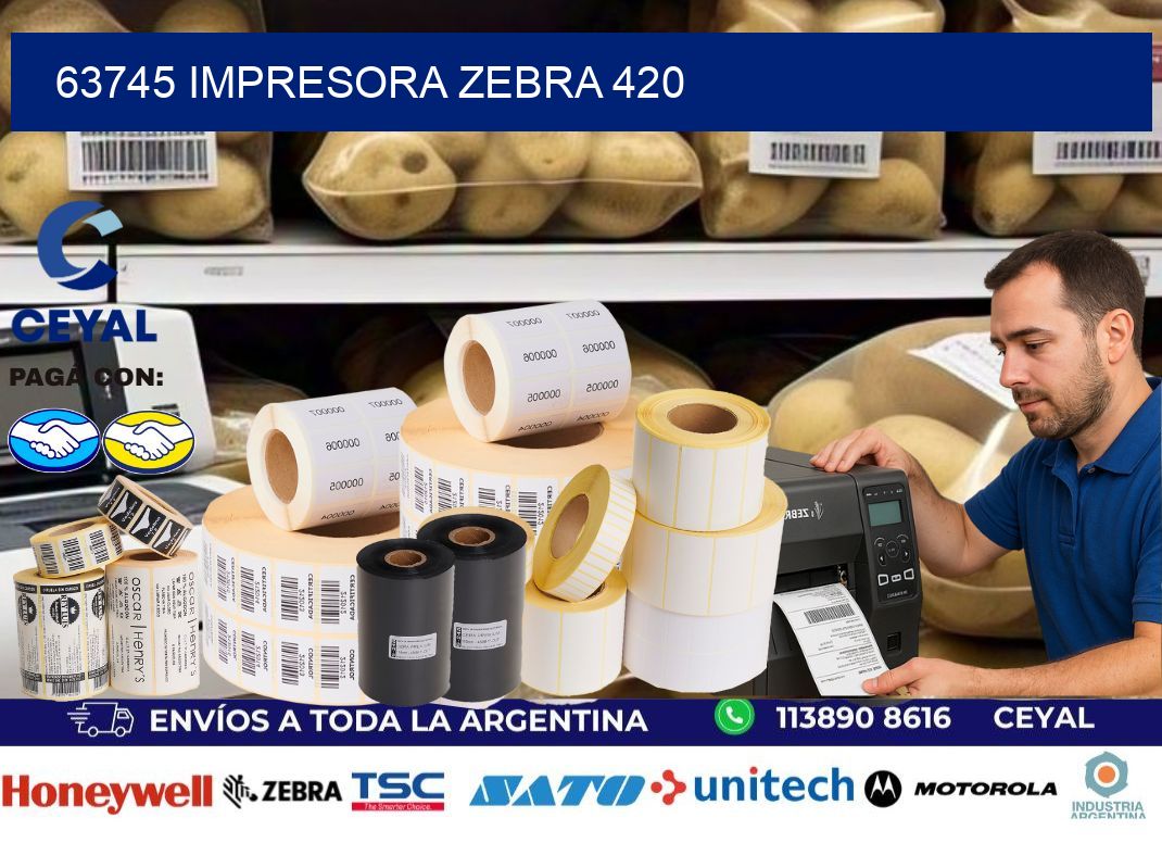 63745 impresora zebra 420