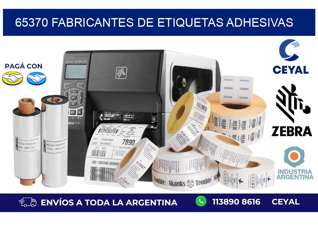65370 Fabricantes de etiquetas adhesivas
