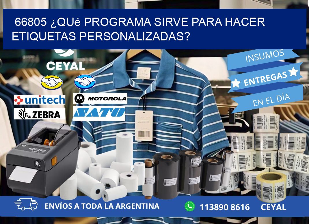 66805 ¿Qué programa sirve para hacer etiquetas personalizadas?