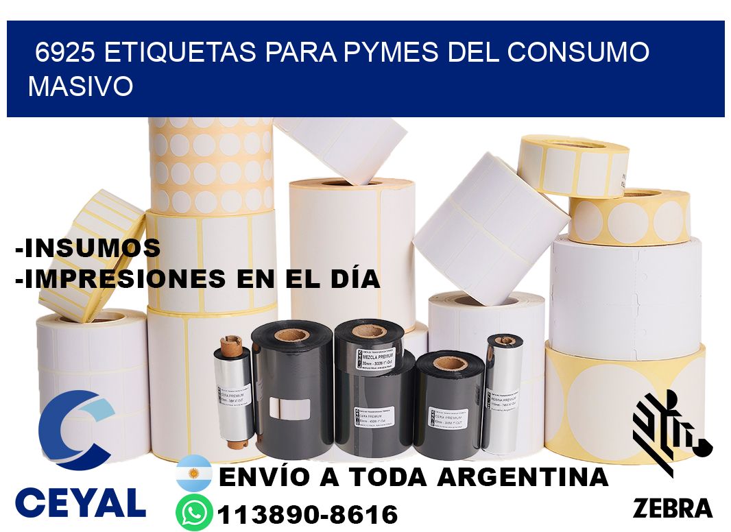 6925 Etiquetas para pymes del consumo masivo
