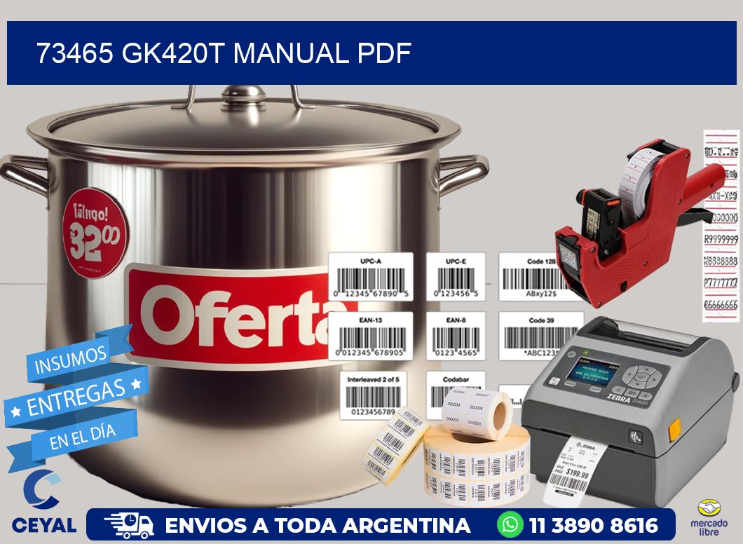 73465 GK420T manual PDF