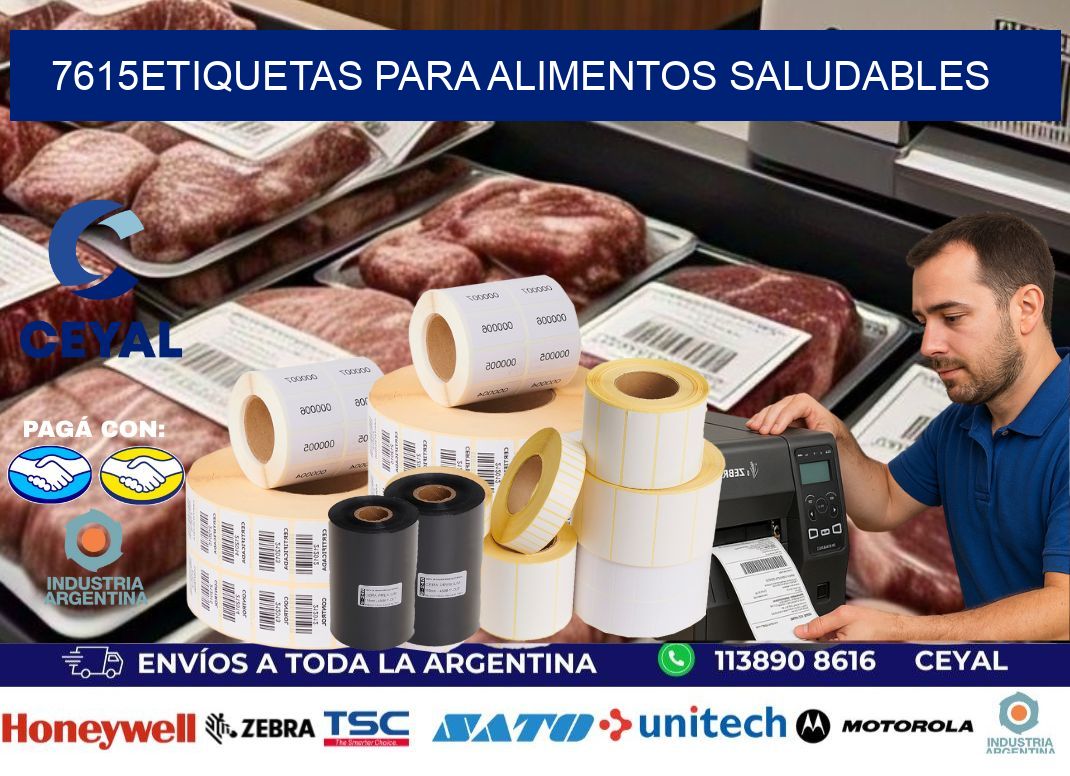 7615Etiquetas para alimentos saludables
