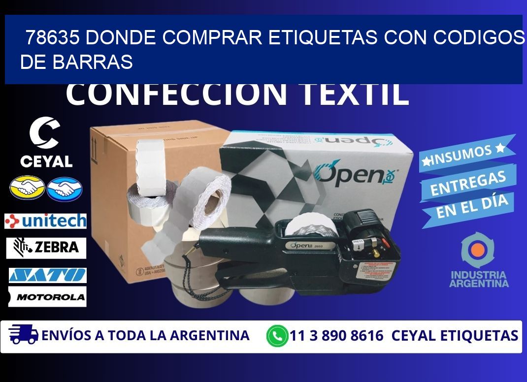 78635 Donde comprar etiquetas con codigos de barras