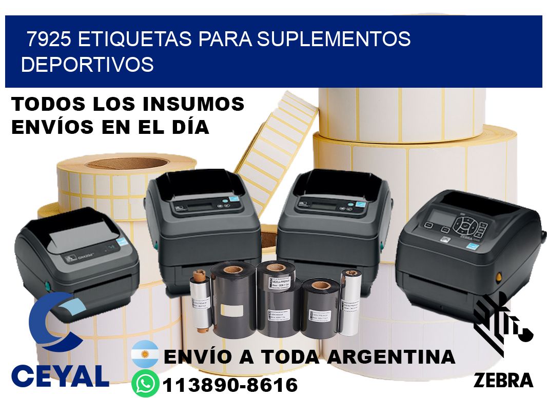7925 Etiquetas para suplementos deportivos