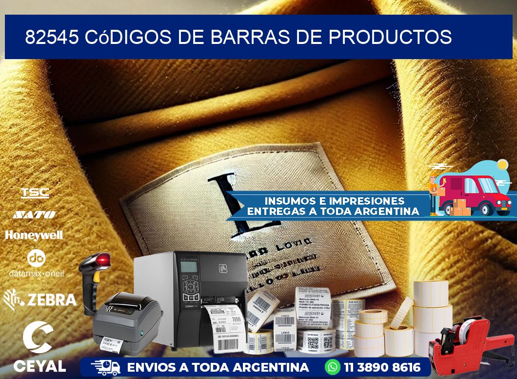 82545 Códigos de barras de productos