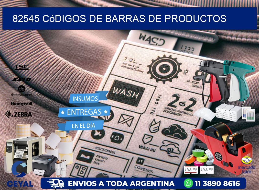 82545 Códigos de barras de productos
