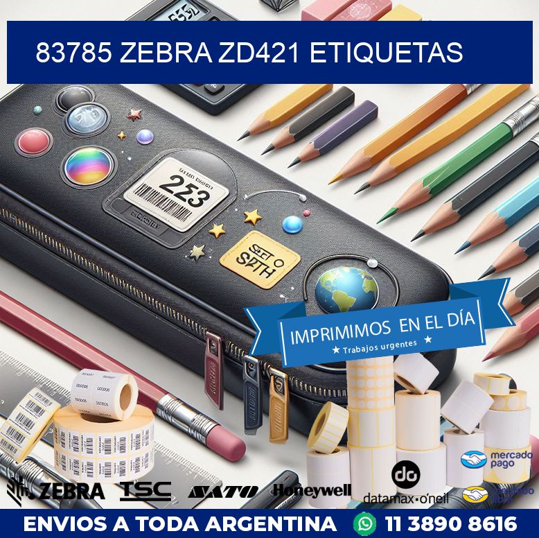 83785 Zebra ZD421 etiquetas