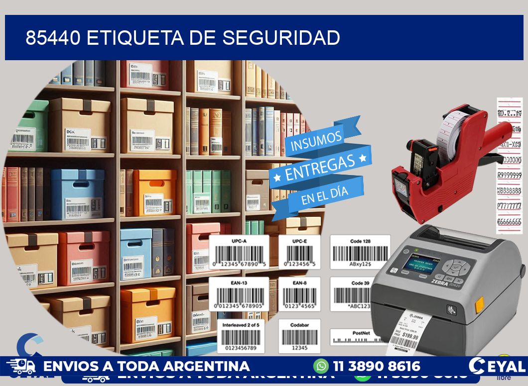 85440 Etiqueta de seguridad